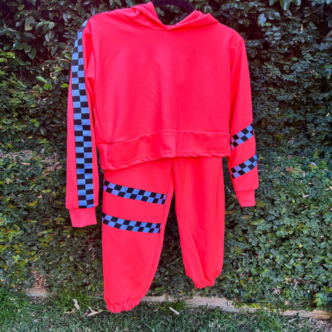 Neon Tracksuit Hip Hop Costume Child Size 12-14 Years