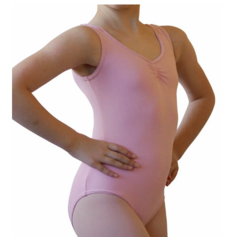 Lily Classical Tank Leotard in Baby Pink