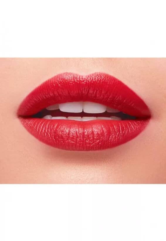 Lips wearing Rock out Red Lipstick