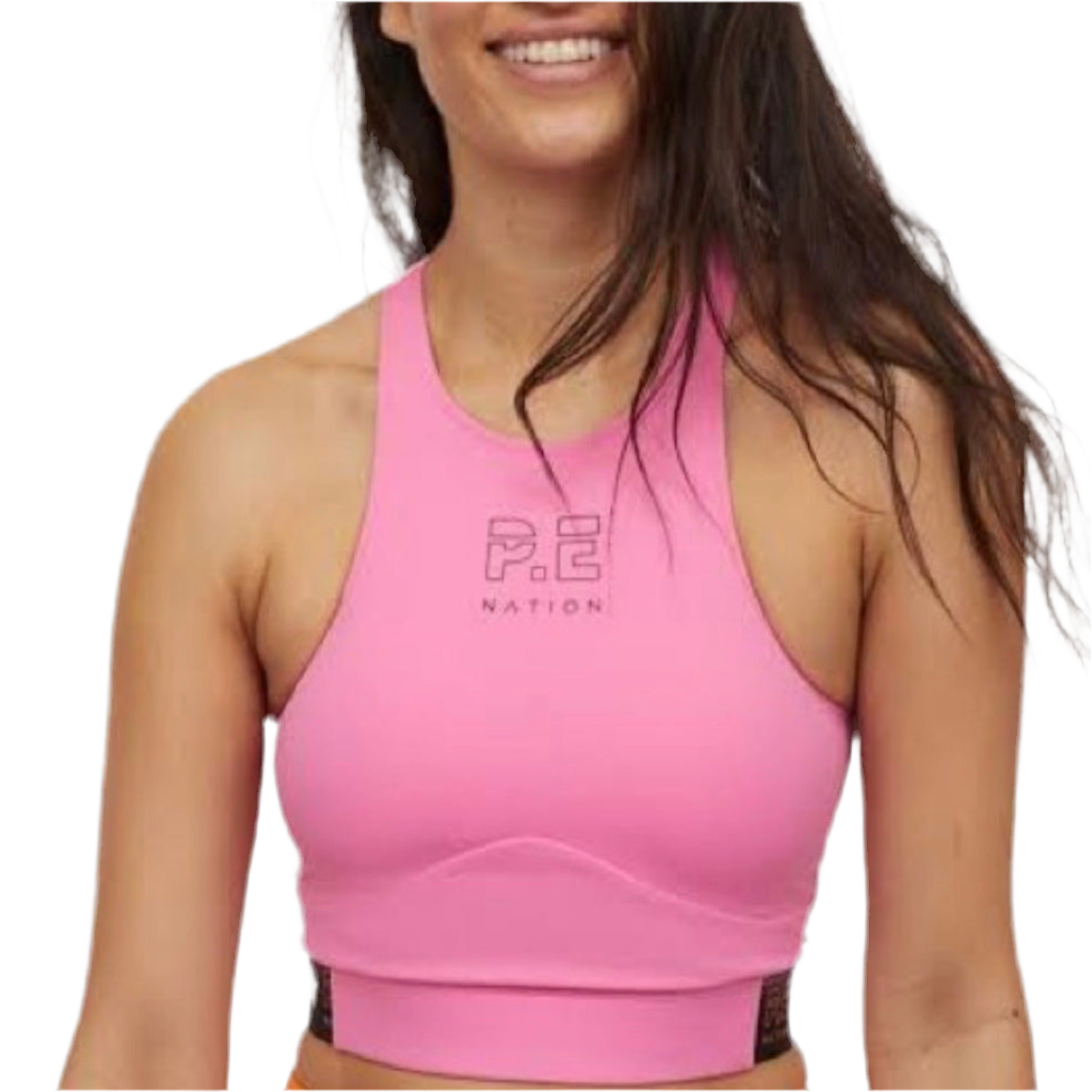 Girl wearing a white crop top