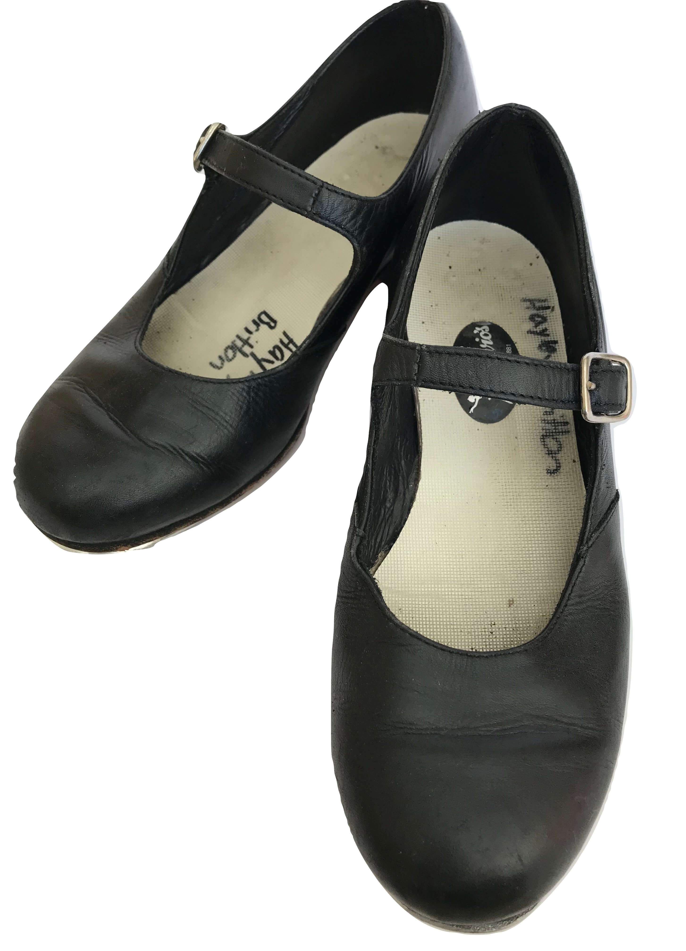 Pair of Black Salvio Second Hand Tap Shoes