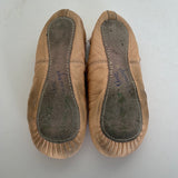 Bottom view of Energetiks Pink Leather Full Sole Ballet Shoes Size 1B Second Hand