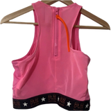 PE Nation X H&M Pink & Black Crop Top - Size XS - Second Hand