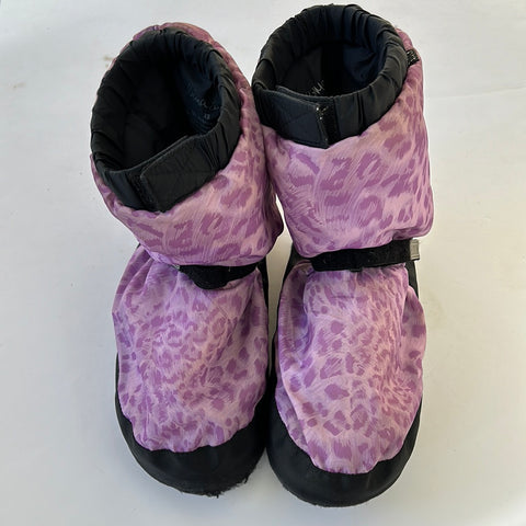 Bloch Purple and Black Warm Up Booties Size XS Adult Second Hand