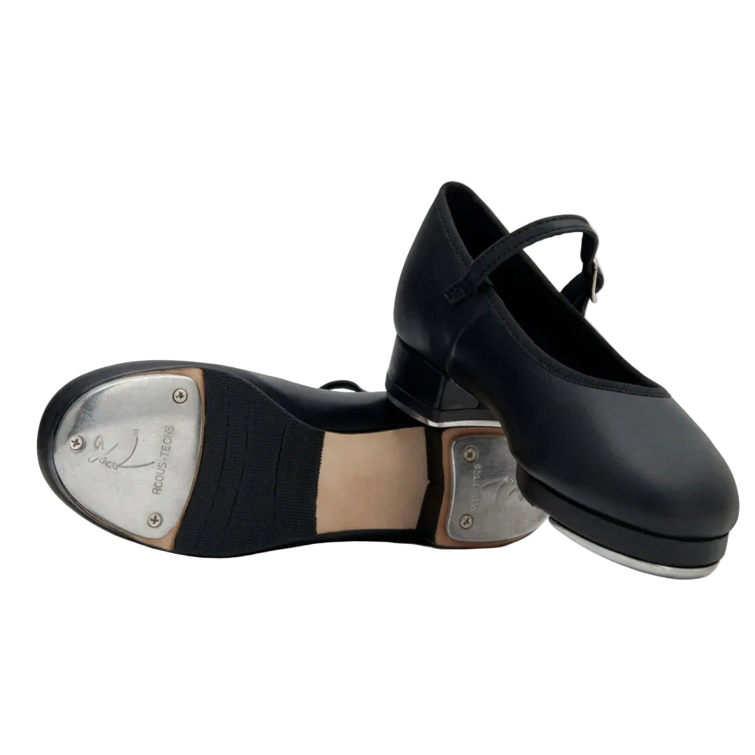 Slick Pro Buckle Tap Shoes in Black 