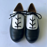Slick Black & White Fixed Tap Shoes Size US13.5 Second Hand 