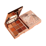 Eyeshadow palette with 9 sunkissed nude colours