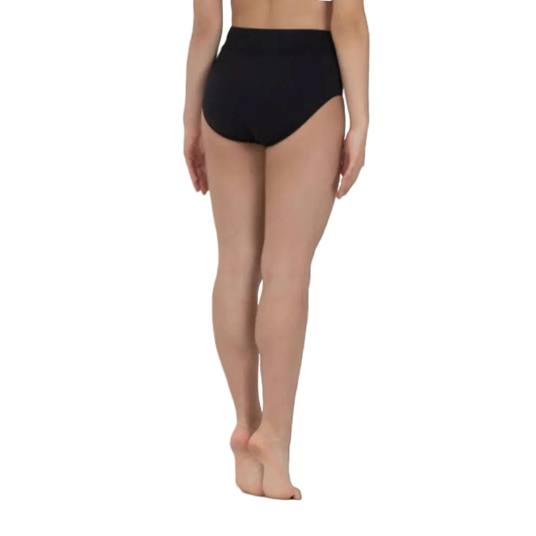 Rear view of Hi-waisted dance briefs