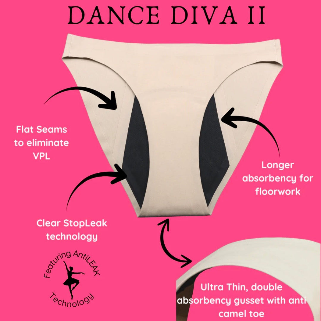 Dance Diva II Period Underwear - Ultra Heavy for Tweens & Teens