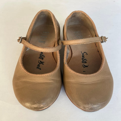 Bloch Tap Shoes in Tan - Child Size 13.5 - second hand 
