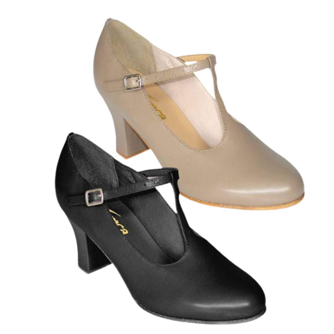 So Danca CH40 Black & Caramel Heels