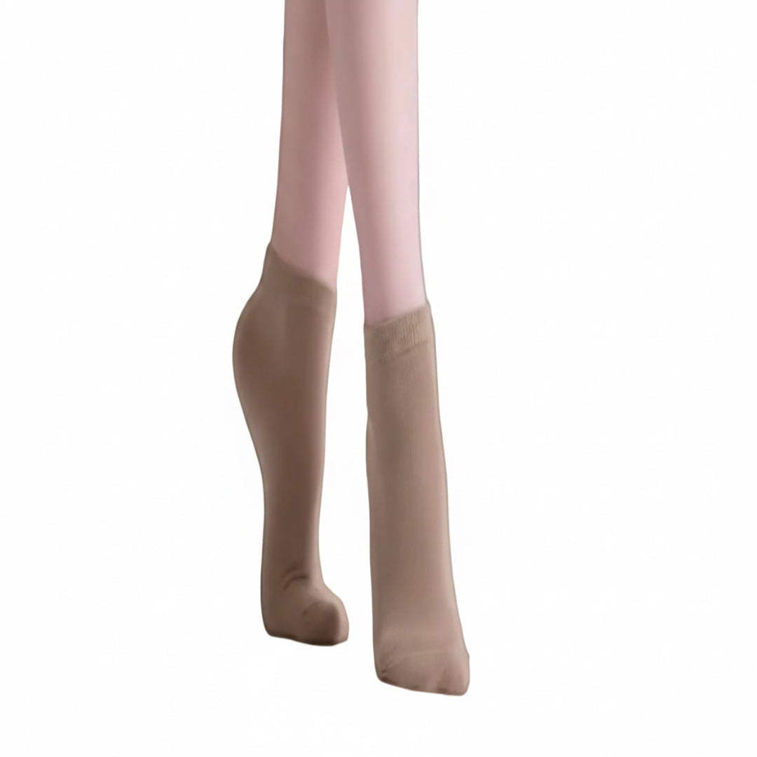 Tan Dance Socks in Child & Adult Sizes.  Perfect for jazz & tap dance.