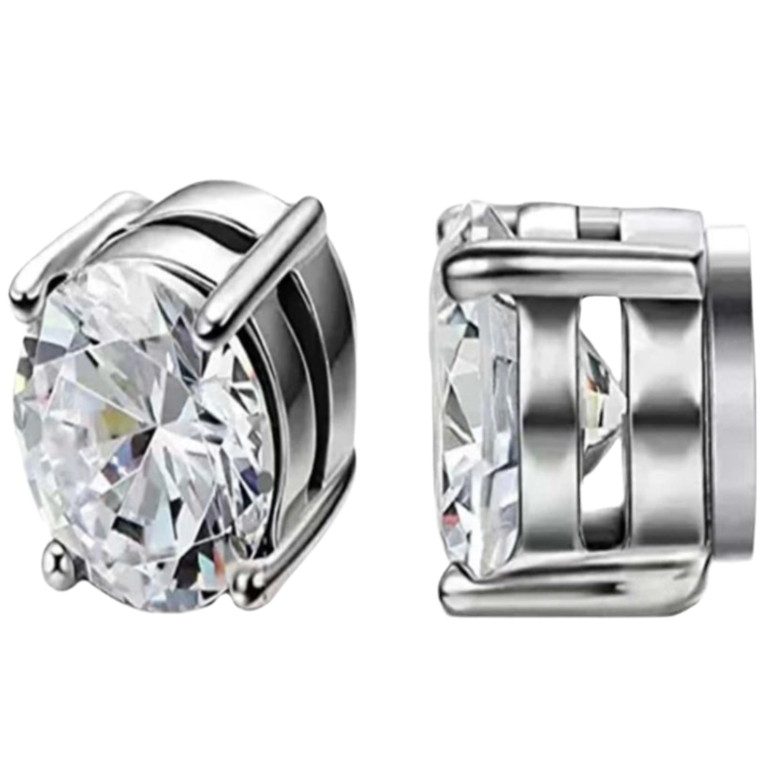 Cubic Zirconia Magnetic Dance Earrings