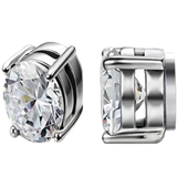 Cubic Zirconia Magnetic Dance Earrings