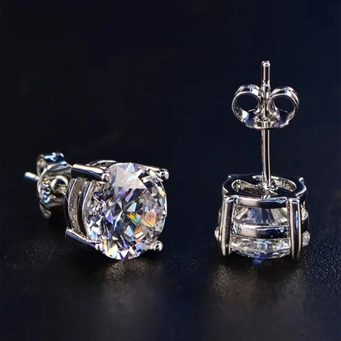 Diamante Stud Dance Earrings 10mm