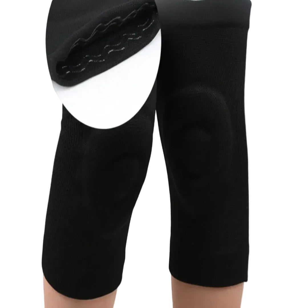 Black Gel Slimline Knee Pads for dance, acro & pole dance