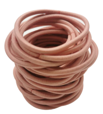Professional Hair Elastics 4mm - Dance Hair Ties 10 Pack