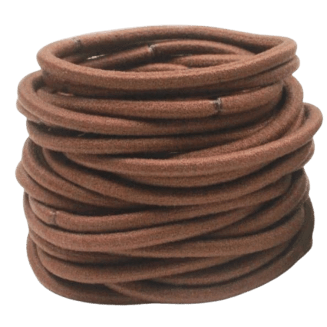 Dark brown hair elastics 10pk