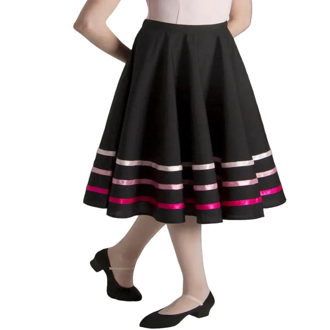 Black Character Skirt  with ribbons