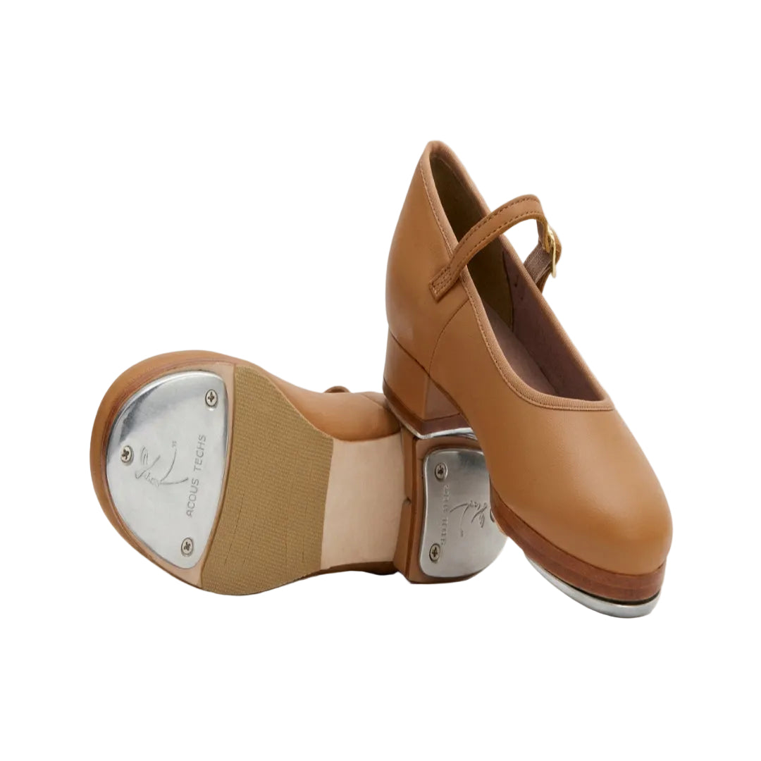 Slick Pro Buckle Tap Shoes in Tan 