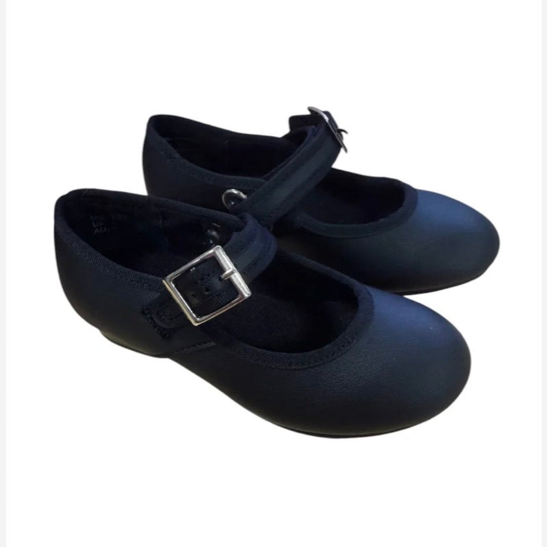 Black Buckle Tap Shoes