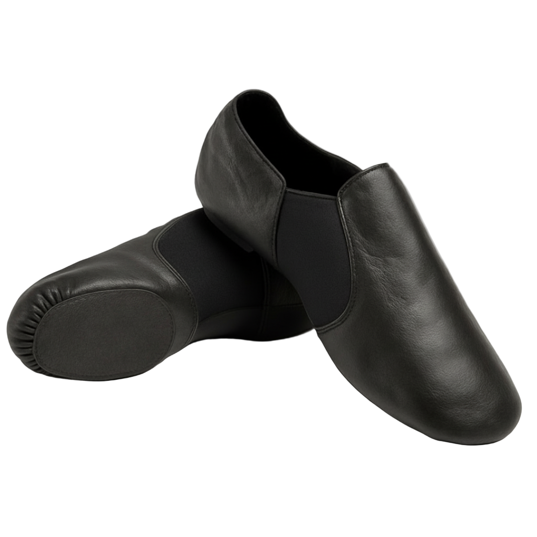Black Leather Jazz Shoes