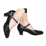 Dttrol Black Heeled Tap Shoes