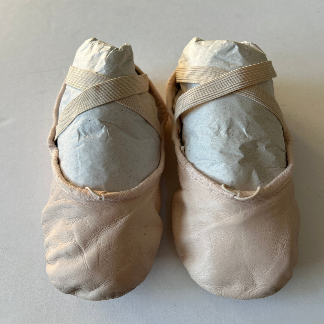 Pair of second hand theatrical pink ballet shoes