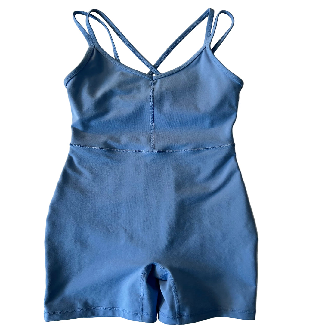 Blue Athletic unitard