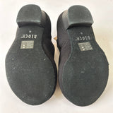 Rear view of a pair of second hand Bloch Character Shoes size 6
