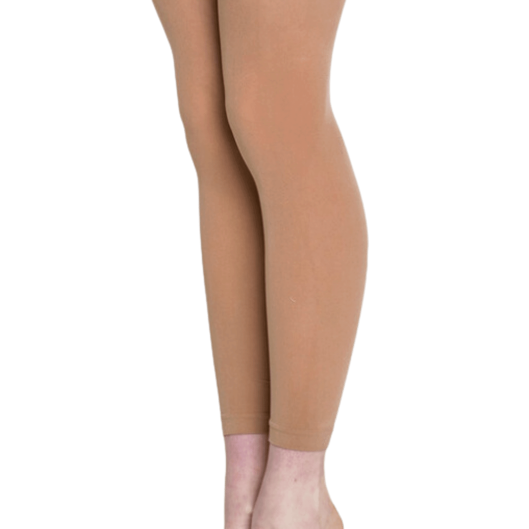 Footless Tights in Tan 