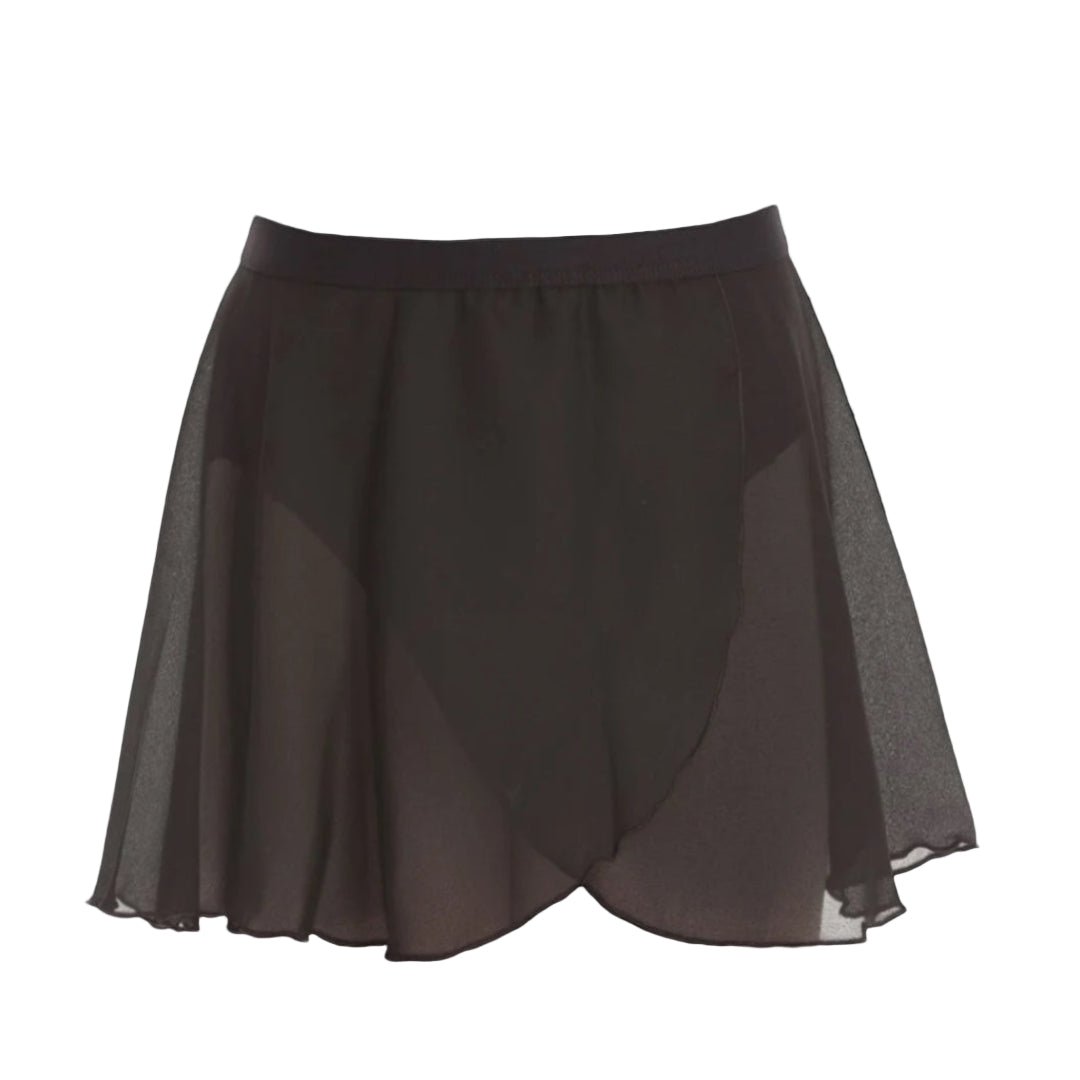 Black Chiffon Elasticated Ballet Skirt 