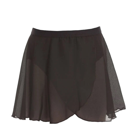 Black Chiffon Elasticated Ballet Skirt 
