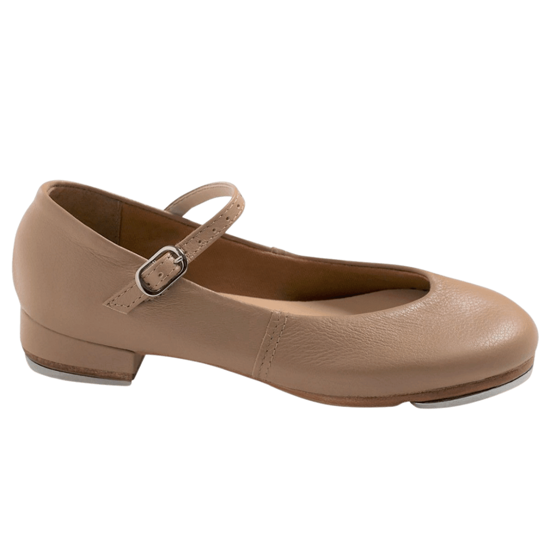 So Danca Leather Buckle Tap Shoes in Tan
