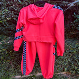 Neon Tracksuit Hip Hop Costume Child Size 12-14 Years