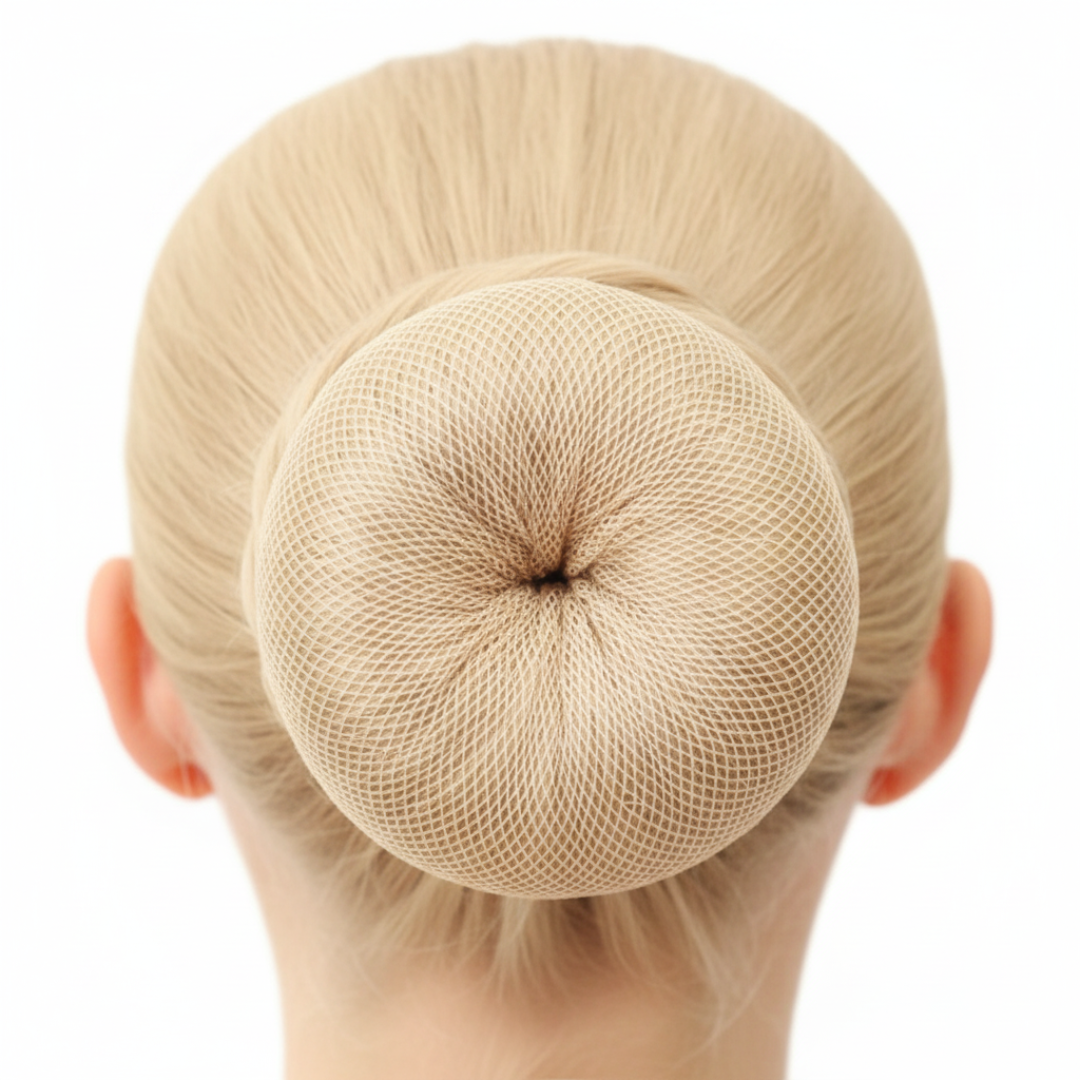 White Blonde Bun Net
