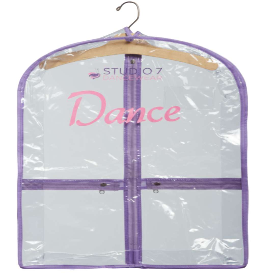 Studio 7 Clear Mini Costume Bag with Lilac Trim