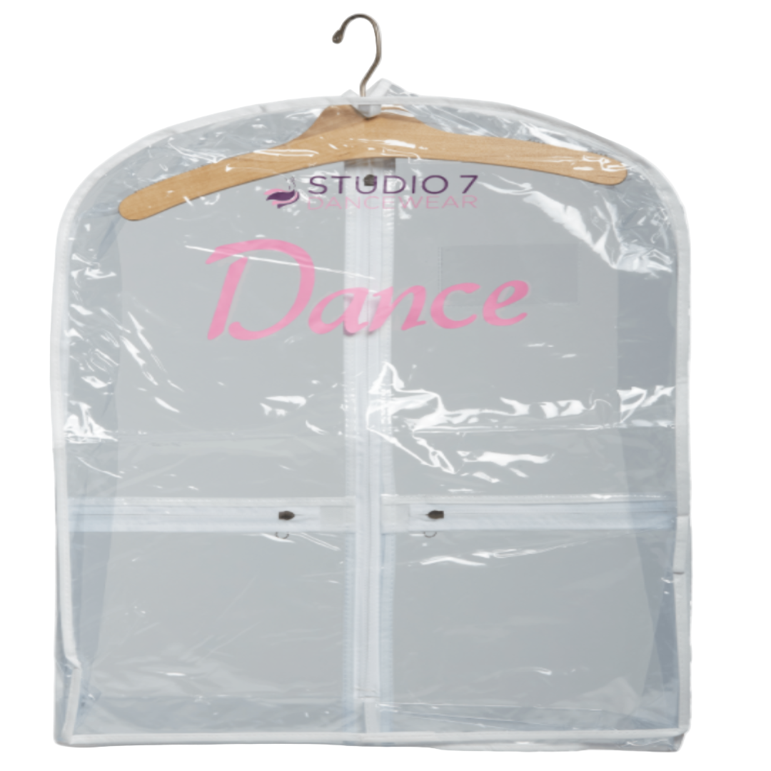 Studio 7 Clear Mini Costume Bag with White Trim