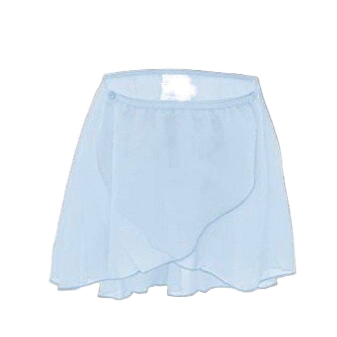 Dahlia Elasticated Baby Blue Ballet Wrap Skirt 