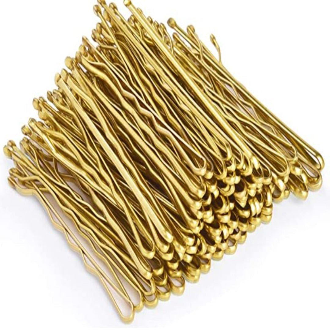 Gold bobby pins