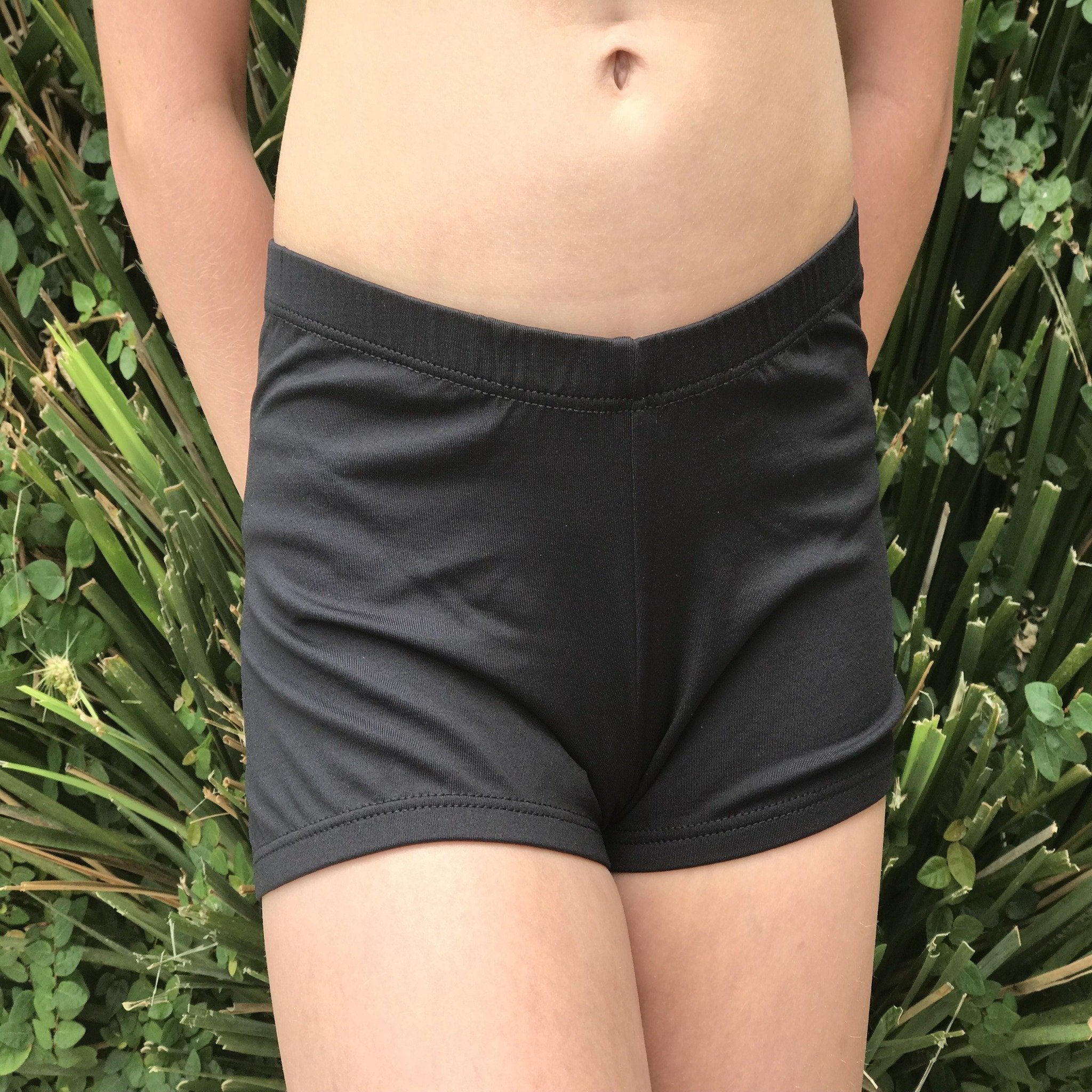 Black booty shorts 