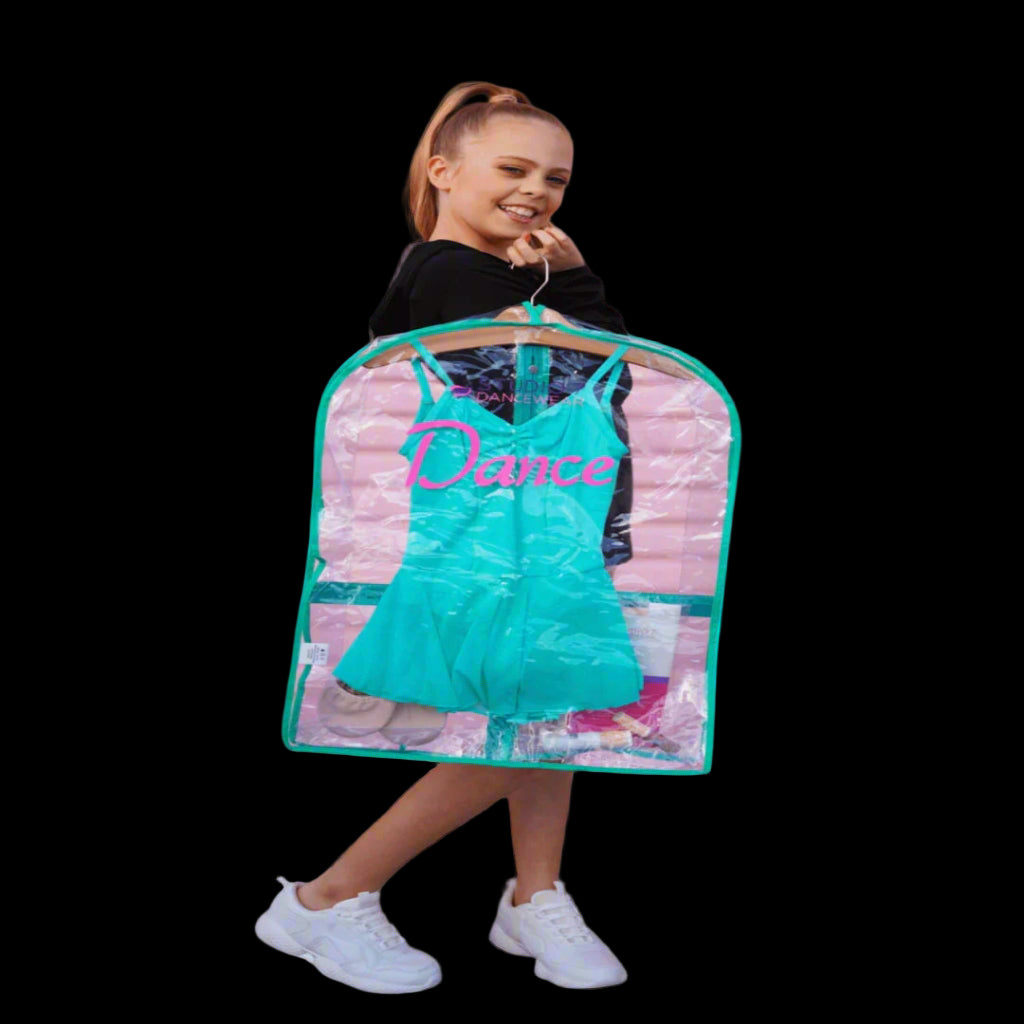 Studio 7 Clear Mini Costume Bag with Mint Trim