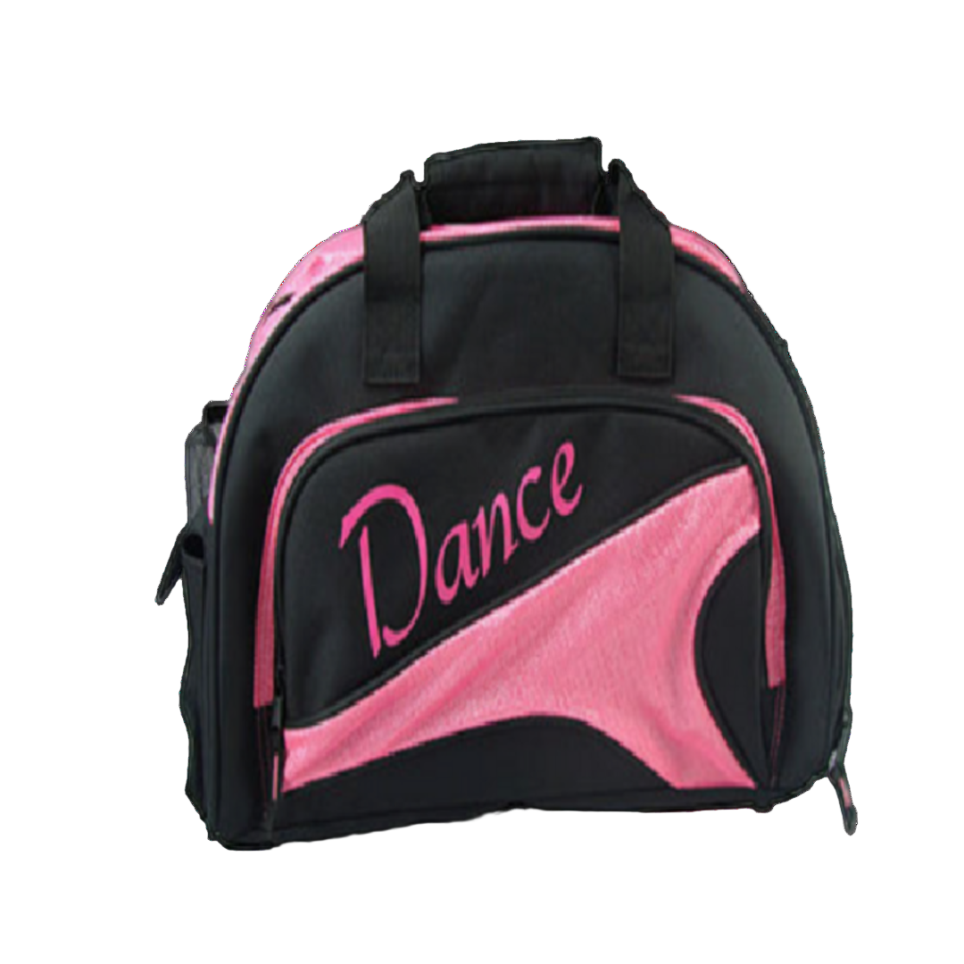 Jnr Dance Bag in Black & Pink
