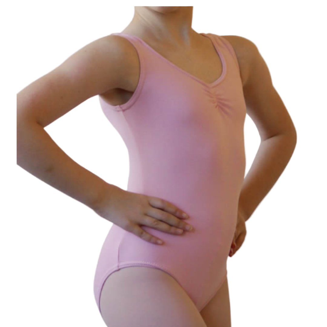 Lily Classical Tank Leotard in Baby Pink