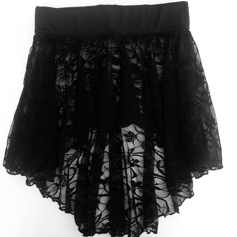 Black Lace Skirt Girl's 10 (Second hand)