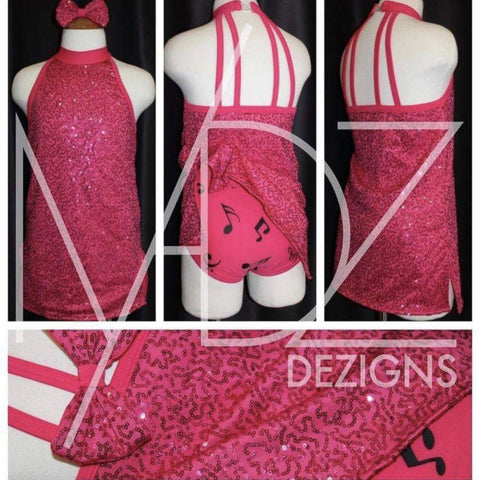 "Treble Cleff" Hot Pink Madz Dezigns Costume